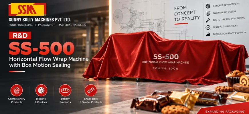 Sunny Solly Machines R-D SS-500 Horizontal Flow Wrap